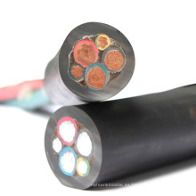 Aislamiento de goma pesada ho3vvh2-f h05v2v2-f h07v-u h07v-r svt 18awgx3c cable